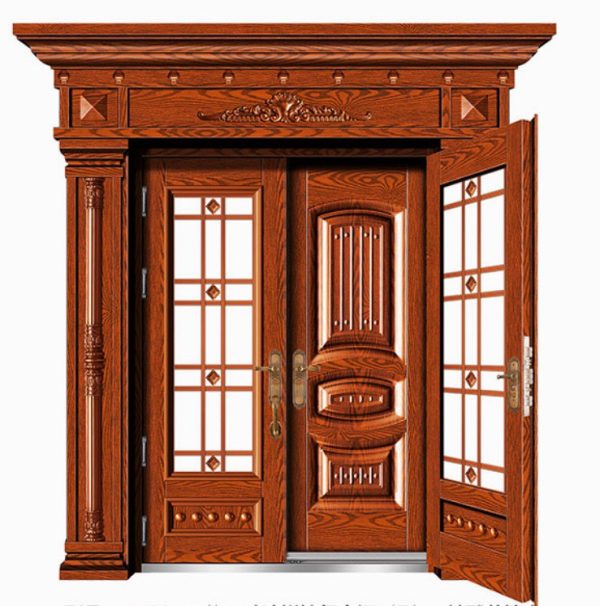 Mẫu cửa chính hai lớp cao cấp BT121 thương hiệu Cửa Thép Dragon